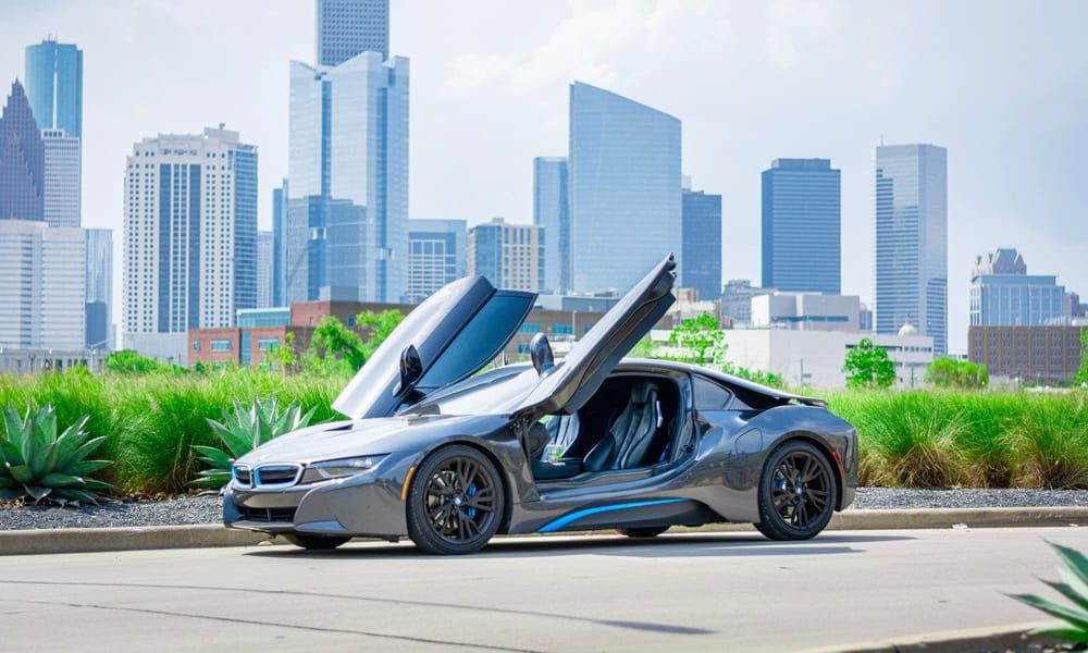 BMW i8, gray